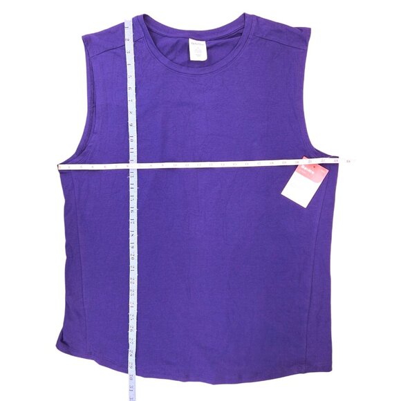 Sports Illustrated Basics SI Muscle T-Shirt Mens XL Purple Stretch Soft Touch - Picture 6 of 6